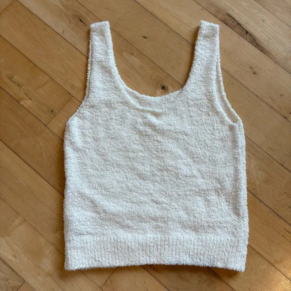 AERIE MARSHMALLOW Cropped Tank Top - Picture 7 of 10
